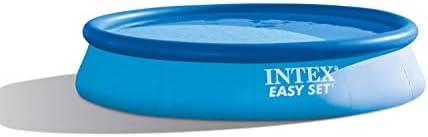 Intex 28141EH Easy Set Inflatable Swimming Pool Set: 13ft x 33in – Includes 530 GPH Cartridge Filter Pump – Puncture-Resistant Material – 1926 Gallon Capacity – 26in Water Depth