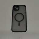 TOCOL for iPhone 15 Plus Case, Compatible with Magsafe, Full Camera Protection, Builtin Magnetic Ring, Drop Protection, Translucent Matte Phone Case for iPhone 15 Plus 6.7 inch (Black)