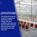 uxcell PVC Tubing, 18mm ID x 23mm OD - 10 Feet Long Clear Vinyl Water Pipe, Lightweight Plastic Flexible Water Pipe for Aquaponics, Air Hose, Irrigation