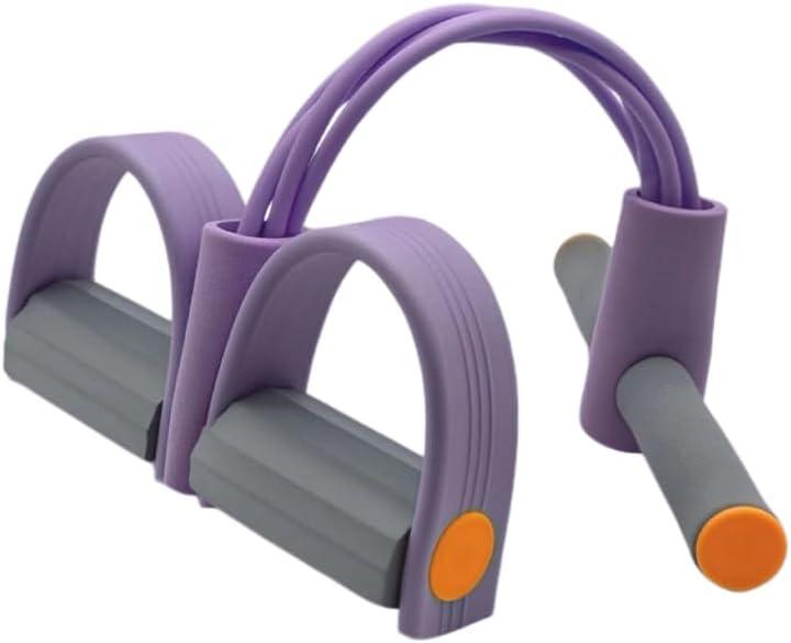 Glowche Pedal Resistance Band,Multifunction Tension Rope, 6-Tube Elastic Yoga Pedal Puller Resistance Band Fitness Equipment, for Abdomen/Waist/Arm/Leg Stretching Slimming Training