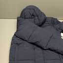 Amazon Essentials Mens Mid-Length Hooded Puffer Coat Dark Blue, XS