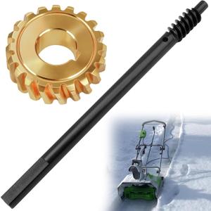 917-04126 717-04126 Worm Shaft & 917-04861 Worm Gear, Compatible with MTD Cub Cadet Troy-Bilt Craftsman Snow Blower 90026C 728TDE 728 60024PC 600C 10528PC Model