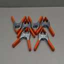 HORUSDY 6-Piece 6" inch Spring Clamp, Heavy Duty Spring Metal Spring Clamps, 2.5"-inch Jaw opening (6-Piece) (Orange)