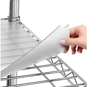 Sterling Shelf Liners Wire Rack Covers: Plastic Shelf Liner Cover for Wire Shelving: Cover Mats for Shelves in Pantry, Closet, and More: 18x48 Inch: Clear, Set of 4