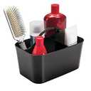 mDesign Small Plastic Shower/Bath Storage Organizer Caddy Tote with Handle for Dorm, Shelf, Cabinet - Hold Soap, Shampoo, Conditioner, Combs, Brushes, Lumiere Collection