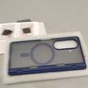 MOBOSI for Samsung Galaxy Z Fold 7 Case with Privacy Screen Protector, [Compatible with Magsafe], [Built-in Kickstand & Full Body Hinge Protection] Magnetic Slim Phone Case for Z Fold7, Blue