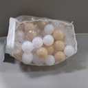 Realhaha Ball Pit Balls 50 100 200 500 Play Balls Plastic Balls for Baby Girls Toddlers Kids Play Tent Pool Playhouse Playpen Party Decoration (Brown)