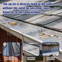 Gutter Guard 5 inch x 26 ft Leaf Filter Gutter Covers Leaf Guards for Gutters with 10 Fixed Cable Ties and Anti Scratch Gloves Rain Gutter Leaf Guard5 in x 26 ft