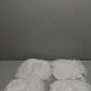 HAIHUA Faux Fur White Throw Pillow Covers, Fluffy Soft Fuzzy Decorative Pillow Cases Cute Pillowcases for Home Bedroom Living Room, Zipper Closure, Set of 4 (White, 18"x 18")