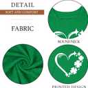 St Patricks Day Shirt Women Lucky Shmrock Shirts Cute Saint Patricks Day Green Clover Long Sleeve Blouse Tops (Small)