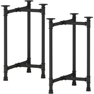 Industrial Table Leg Metal Pipe Desk Legs, Heavy Duty Vintage Furniture Legs, Dining Legs Coffee Table Bench Legs 28 inch Set of 2
