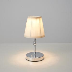 3000 mah Battery lamp,5W LED Small Touch Lamps,3 Color Temperature Dimmable Rechargeable Lamp,Cordless Lamp for Kitchen,Mini Lamps for Small Spaces (Chrome)
