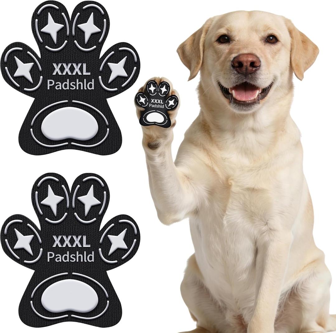 Dog Paw Protectors, Anti Slip Paw Pads for Dogs - Traction Grips for Senior Dogs & Puppies on Hardwood Floors, Paw Stickers for Dog Feet with Secure Grip 6 Sets (24 Pcs) XXXL