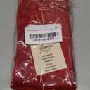 100% Cotton Cloth Dinner Napkins Fringes Set of 6 - Perfect for Dining Special Occasions Wedding Holidays Easter Christmas - Soft Durable Washable - Elegant Napkins Large 20x20 Red