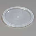 2 x Carlisle FoodService Products Bain Marie Food Storage Container Lid for Restaurants, Catering, Kitchens, Plastic, 6-8 Quarts, Clear