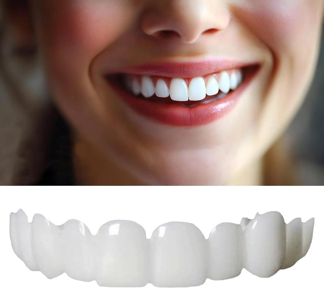 Veneers Teeth for Women and Men, Tooth Replacement Kit, Nature and Comfortable (1 Count (Pack of 25)