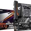 GIGABYTE B550M AORUS Elite AX (rev 1.3) AMD AM4 mATX Motherboard, Supports Ryzen 5000/4000/3000 Processors, DDR4, 5+3 Power Phase, 2X M.2, PCIe 4.0, USB 3.2, WIFI6E, GbE LAN, Q-Flash Plus, RGB Fusion