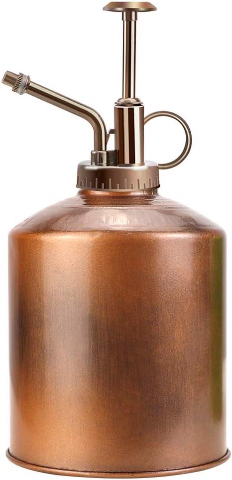 Galvanized Steel Plant Mister Spray Bottle, 8" Tall Vintage Plant Spritzer Watering Can, Succulent Watering Bottle with Top Pump for Indoor Outdoor Gardening (Bronze) Galvanized Steel Plant Mister Spray Bottle, 8" Tall Vintage Plant Spritzer Watering Can, Succulent Watering Bottle with Top Pump for Indoor Outdoor Gardening (Bronze)