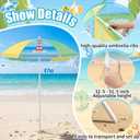 Water Table Umbrella Kids Outdoor Stand,Boat Theme | Replacement Canopy with Pole for Kids Tables, Beach Shade for Toddlers Sandbox Camping Garden Pool Picnic Outdoor Play, 47 inches