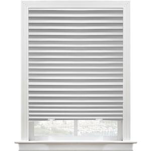 6 Packs Upgraded Cordless Light Fully Blocking Pleated Shade Blinds Light Filtering 36 in x 72 in Easy to Cut and Install, White