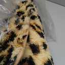 BENRON Fluffy Leopard Rugs, Black and Yellow, 4x6 Soft Rugs for Bedroom Living Room, Wild Cheetah Print Carpets Room Decor for Girls Women, Washable