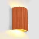 ZEROUNO Resin Modern LED Wall Sconces Wall Lighting, Hardwired Indoor Wall Lights Up and Down Wall Mount Night Light Wall Lamp Fixture for Living Room Bedroom Hallway Corridor Stairs (with G9 Bulbs) (Orange)