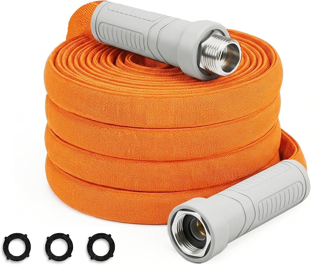 Garden Hose 100FT, All-Weather Durable Water Hose with Leak-Proof Connectors, Tangle-Resistant Flexible Design, Easy Storage and Coiling, Multi-Purpose for Gardening and Outdoor Use.