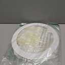 PATIKIL 8.27" ID 10.43" OD Goof Rings for Recessed Light, 2 Pack Matte White Goof Metal Trim Ring Lighting Fixture for Ceiling Wall Recessed Can Downlights