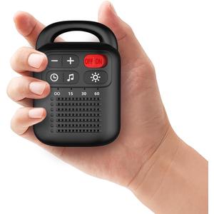 ColourNoise Portable Rechargeable White Noise Machine Mini Small Travel Sound Healing Machine with 30 Soothing Sounds 36 Adjustable Volume Night Light 4 Timer Functions Suitable for Baby Kids Adult (black)