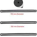 5 x 3 Pieces Turntable Belt Machine Recorder Rubber Belt for Repair Replacement Maintenance Most Kinds of Belt-Driven Turntables, 150MM