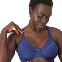 Bali Womens Seamless Underwire Bra, One Smooth U Smoothing Underwire Bras for Women, Convertible Straps, Ultra Light (36C, In the Navy 2)