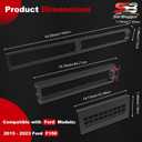 Truck Bed Divider Compatible with Ford F150 Accessories 2015-2023 | Truck Bed Organizer, Cargo Organizer Panel, Aluminum Alloy Luggage Divider Cargo Manager