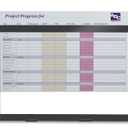 Iceberg Clarity Glass Custom Print Dry Erase Board, Office Supplies, 24.5" x 36.5", 1 Count