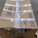 WOODBRIDGE 59"Freestanding White Acylic Soaking Bathtub with Brushed Nickel Drain and Overflow,BTA1518 -B/N-Drain &O