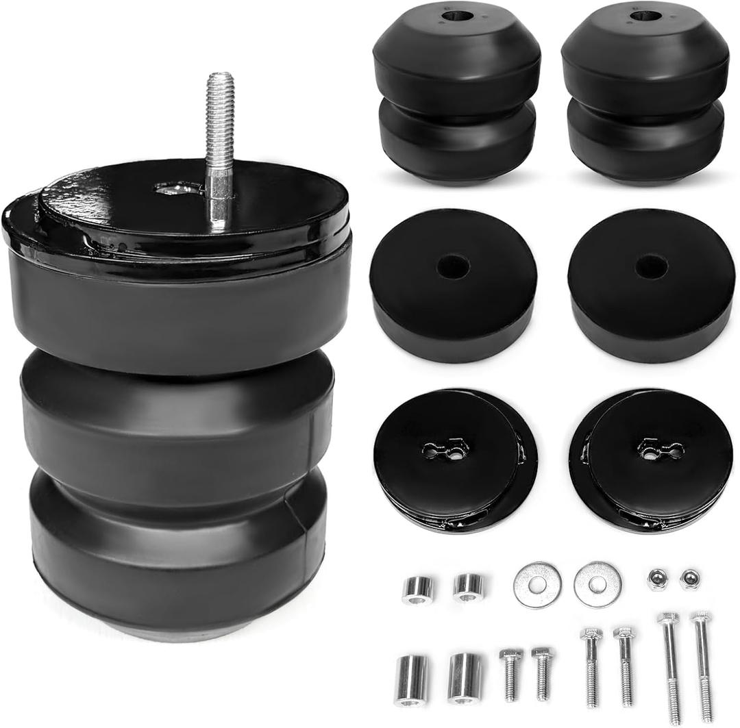 MILLISEC Front Rubber Helper Suspension Bump Stops Compatible with 2005-2024 Ford F250/ F350 2WD & 4WD Pickups, OEM Number Replaces# FF350SDC
