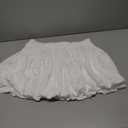 Avidlove Mini Skirt for Women Bubble Puffy Hem Y2K Elastic Waist A Line Basic Casual Skirts L