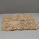OLANLY Bathroom Rugs 36x24, Extra Soft Absorbent Chenille Bath Rugs, Rubber Backing Quick Dry, Machine Washable Bath Mats for Bathroom Floor, Tub and Shower, Home Decor Accessories, Beige