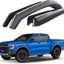 Goodyear Shatterproof in-Channel Window Deflectors for Ford Ranger 2024-2025 Super Crew, Rain Guards, Window Visors for Cars, Vent Deflector, Car Accessories, 4 pcs - GY008018