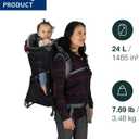 Osprey Poco Child Carrier Backpack - Adjustable Travel Baby Carrier with Sunshade - Hiking Carrier for Toddlers, Tidal Blue, OS size