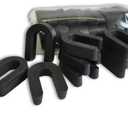 1/2" x 1-1/2" x 2" Black - Plastic Horseshoe Shims - 20 Pack