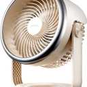 BURLAN Desk Fan, 10 inch Air Circulator Quiet Operating Fan for Bedroom, 70ft Strong Airflow, Portable Fan Battery Operated with USB (D-Grey)