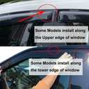 Mifeier Compatible with Ram 1500 Quad Cab 2019-2024 Sun/Rain Guards Deflectors Window Visors Smoke 4pcs 94813
