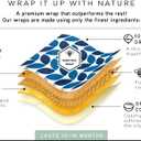 Honeybee Beeswax Wraps - Kitchen Starter Pack with Wax Replenish Block - Certified Organic Cotton Beeswax Wrap - Reusable Beeswax Food Wrap - 3 Pack - Small, Medium & Large