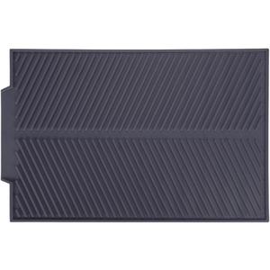 Aramox Silicone Dish Drying Mat, 15x10 Inch, Heat-Resistant, Multi-Use for Kitchen Counter, Flexible, Gray