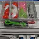 Plano Ready-Set-Fish 3-Tray Tackle Box with Tackle, Aqua Blue/Tan, One Size