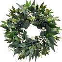 24'' Eucalyptus Wreaths for Front Door,Spring Summer Fall Winter Wreaths,Large Outdoor Greenery Wreaths for Porch,Wall,Holiday,Home Decor-Spring, Summer, Fall, Winter All Seasons