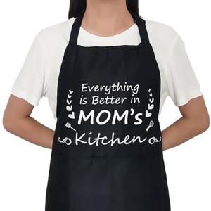 HKOMERE Mother's Day Gifts from Daughter Son for Mom Birthday Valentine's Day Christmas Gifts Mom Apron Mother Apron Best Gift for Women (Pack of 2)