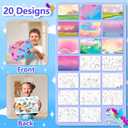 Foil Art & Coloring Page, 2 in 1 Art and Craft Activity for Kids,Fun Crafts Kits & Supplies,Creative Travel Toys,Gifts for Boys & Girls Ages 4, 5, 6, 7, 8, 9 Years Old (Blue)