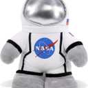 DolliBu Snug Mooshies Standing Astronaut Stuffed Plush Toy - Cuddly Super Squishy, Huggable Big Plush for Girls and Boys, Cute Toy Stuffed Pillow for Kids - 9 inches