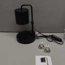 Briever Dimmable Candle Warmer Lamp with Timer, Height Adjustable Electric Candle Wax Warmer, Christmas Birthday Gifts for Women Mom, House Warming Gifts New Home Room Decor, Black Solid Wood Base